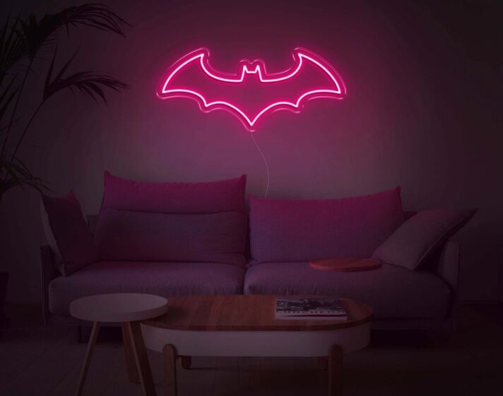 Fledermaus Symbol LED-Neonschild Wohnzimmer Bar