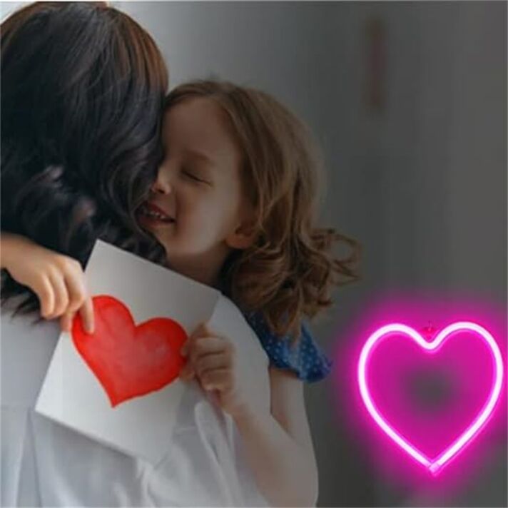 Herzform LED-Neonschild für Wohnzimmer Schlafzimmer