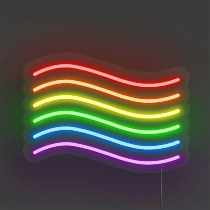 Regenbogenflagge LED-Neonschild Wohnzimmer Bar