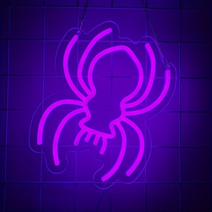 Spinne LED-Neonschild für Bar Club