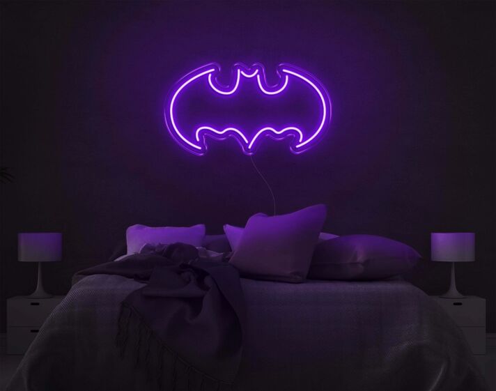 Fledermaus Symbol LED-Neonschild Schlafzimmer Wohnzimmer