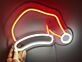 Brighten Your Holiday Spirit in Home, Office, and Shop with Santa Hat LED Neon Christmas Decorations Flex LED Neon Sign.