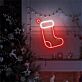 Weihnachtsstrumpf LED-Neonschild Wohnzimmer Weihnachten