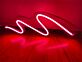Abstrakte Wellenlinie LED-Neonschild für Wohnzimmer Bar