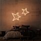 zwei Sterne LED-Neonschild Schlafzimmer Wohnzimmer