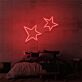 zwei Sterne LED-Neonschild Schlafzimmer Wohnzimmer