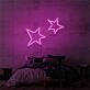 zwei Sterne LED-Neonschild Schlafzimmer Wohnzimmer