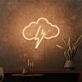 Brighten Your Evenings: Stormy Weather Mini LED Neon Sign, Perfect for Bars, Weddings, and Cozy Home Decor.
