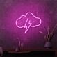 Brighten Your Evenings: Stormy Weather Mini LED Neon Sign, Perfect for Bars, Weddings, and Cozy Home Decor.
