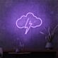Brighten Your Evenings: Stormy Weather Mini LED Neon Sign, Perfect for Bars, Weddings, and Cozy Home Decor.