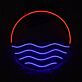 Brighten Up Your Space: Sun Ocean LED Neon Sign for Bars, Home Decor, and Special Celebrations.