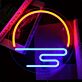 Sonnenuntergang über dem Meer LED-Neonschild Wohnzimmer Bar