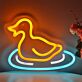 Gummiente LED-Neonschild für Kinderzimmer Badezimmer