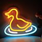 Gummiente LED-Neonschild für Kinderzimmer Badezimmer