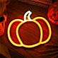 Kürbis LED-Neonschild Halloween Party