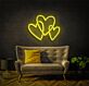 drei überlappende Herzen LED-Neonschild Wohnzimmer Schlafzimmer
