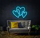 drei überlappende Herzen LED-Neonschild Wohnzimmer Schlafzimmer