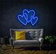 drei überlappende Herzen LED-Neonschild Wohnzimmer Schlafzimmer