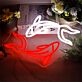 Koi Fische LED-Neonschild Wohnzimmer Gaming
