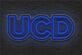 UCD LED Neonschild als modernes Wandlicht