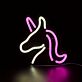 Einhornkopf LED-Neonschild für Kinderzimmer Wohnzimmer