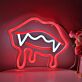 Brighten Up Your Bar, Storefront, or Halloween Bash with the Vampire Lips LED Wall Neon Sign Light.