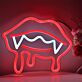 Vampirmund mit Blut LED-Neonschild für Bar Club