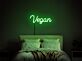Vegan LED Neonschild als stilvolle Wanddekoration