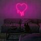 tropfendes Herz LED-Neonschild Wohnzimmer Schlafzimmer