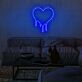 tropfendes Herz LED-Neonschild Wohnzimmer Schlafzimmer