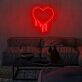 tropfendes Herz LED-Neonschild Wohnzimmer Schlafzimmer