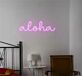 aloha LED-Neonschild Wohnzimmer Schlafzimmer