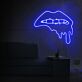 Lippen mit tropfendem Effekt LED-Neonschild für Bar Club