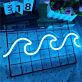 Meereswelle LED-Neonschild Wohnzimmer Bar