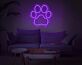Pfotenabdruck LED-Neonschild Wohnzimmer Haustierbereich