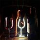 Weinflasche und Weinglas LED-Neonschild für Bar Restaurant
