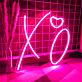 Brighten Up Your Love Story: Perfect for Weddings, Engagements, and Romantic Home Decor with X O Heart LED Neon Sign.