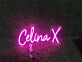 Brighten Up Your Space: Celina X Custom LED Neon Sign for Home Decor, Office Ambiance, and Vibrant Storefronts