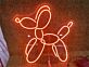 Ballonhund Figur LED-Neonschild Wohnzimmer Kinderzimmer