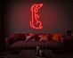 Sitzender Hund LED-Neonschild für Wohnzimmer und Tierfreunde