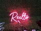 Realtor LED-Neonschild für Immobilienbüro