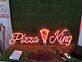 Pizza König LED Neonschild für Restaurant Imbiss