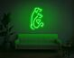 Hund und Katze mit Herz LED-Neonschild für Wohnzimmer oder Tierladen