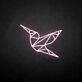 Origami Vogel LED-Neonschild Wohnzimmer Büro