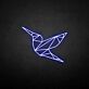 Origami Vogel LED-Neonschild Wohnzimmer Büro