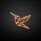 Origami Vogel LED-Neonschild Wohnzimmer Büro