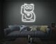 Glücksbringende Winkekatze LED-Neonschild Wohnzimmer Dekoration