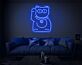 Glücksbringende Winkekatze LED-Neonschild Wohnzimmer Dekoration