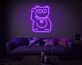 Glücksbringende Winkekatze LED-Neonschild Wohnzimmer Dekoration