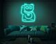 Glücksbringende Winkekatze LED-Neonschild Wohnzimmer Dekoration